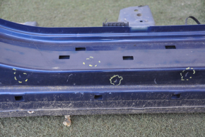 Front quarter right Hyundai Sonata 15-19 blue with central pillar, pokes