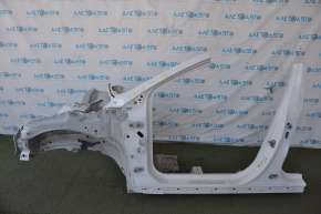 Front quarter left Ford Fusion mk5 13-20 white with central pillar, bent side member nose, pokes