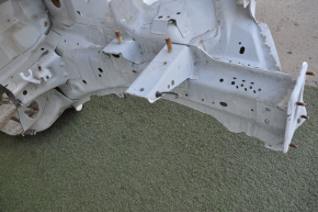 Front quarter left Ford Fusion mk5 13-20 white with central pillar, bent side member nose, pokes