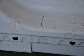 Front quarter left Ford Fusion mk5 13-20 white with central pillar, bent side member nose, pokes