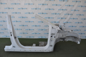Front right quarter Ford Fusion mk5 13-16 without bracket white with central pillar, bent side member nose, bumps, dented