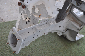 Front right quarter Ford Fusion mk5 13-16 without bracket white with central pillar, bent side member nose, bumps, dented