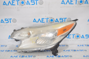 Headlight front left Nissan Versa Note 13-16 bare, pre-restoration, for polishing