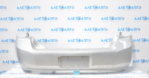 Rear bumper bare Ford Focus USA 2011 silver, tears, broken fasteners, scratches