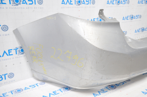 Rear bumper bare Ford Focus USA 2011 silver, tears, broken fasteners, scratches