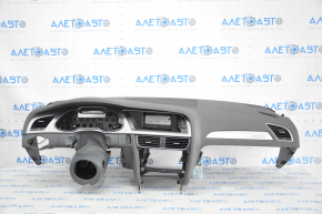 Torpedo front panel with AIRBAG Audi A4 B8 13-16 gray rest