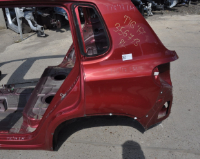 Quarter wing rear left VW Tiguan 09-18 red on the body