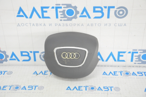 Airbag in steering wheel driver Audi A4 B8 13-16 rest, gray, chrome used, scratches