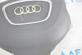 Airbag in steering wheel driver Audi A4 B8 13-16 rest, gray, chrome used, scratches