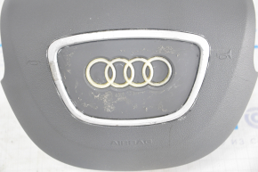 Airbag in steering wheel driver Audi A4 B8 13-16 rest, gray, chrome used, scratches