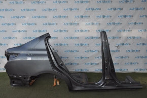 Quarter wing rear right Nissan Versa 12-19 usa graphite with central pillar, dented