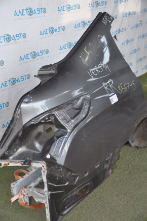 Quarter wing rear right Nissan Versa 12-19 usa graphite with central pillar, dented
