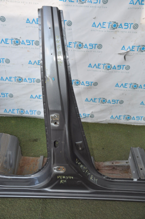 Quarter wing rear right Nissan Versa 12-19 usa graphite with central pillar, dented