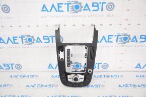 Shifter cover Audi A4 B8 13-16 rest, without start/stop button with media control