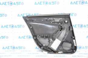 Door trim card rear right Audi A4 B8 13-16 rest gray, sedan without curtain, bent trim, broken fastening