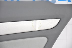 Door trim card rear right Audi A4 B8 13-16 rest gray, sedan without curtain, bent trim, broken fastening
