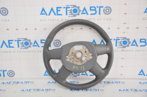 Bare steering wheel Audi A4 B8 13-16 leather gray, no buttons, 4 spokes, worn