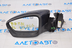 Left side mirror complete VW Passat b7 12-15 USA type as b7 6 pins, turn signal, blue LH5X