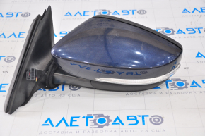 Left side mirror complete VW Passat b7 12-15 USA type as b7 6 pins, turn signal, blue LH5X