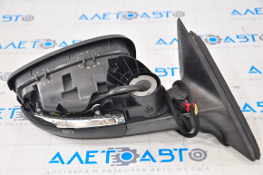 Side mirror right VW Passat b7 12-15 USA type as b7 6 pins, broken housing, without cover, blue LH5X