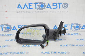 Left side mirror complete Audi A4 B8 08-16 6 pins, heated, turn signal, blue