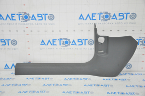 Door sill trim inner front left Audi A4 B8 08-16 sedan, dark gray, scratch, broken guides