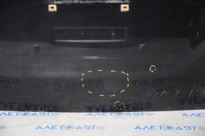 Trunk door bare GMC Terrain 10-17 graphite WA121V dent, swollen paint, rust