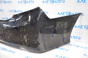 Rear bumper bare Toyota Camry v50 12-14 usa LE XLE black, missing left part, dented, broken fasteners