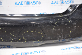 Rear bumper bare Toyota Camry v50 12-14 usa LE XLE black, missing left part, dented, broken fasteners