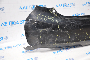 Rear bumper bare Toyota Camry v50 12-14 usa LE XLE black, missing left part, dented, broken fasteners