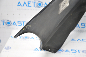 Rear bumper bare Toyota Camry v50 12-14 usa LE XLE black, missing left part, dented, broken fasteners