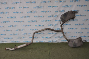 Muffler rear part with barrels Dodge Journey 11-16 3.6 fwd under chrome tips