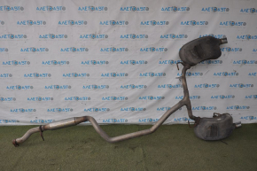 Muffler rear part with barrels Dodge Journey 11-16 3.6 fwd under chrome tips