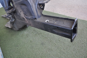 Front left quarter Audi A4 B8 08-16 blue, with central pillar