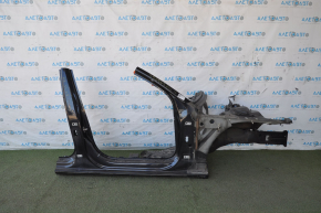 Front right quarter Audi A4 B8 08-16 blue, with central pillar