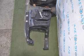 Front right quarter Audi A4 B8 08-16 blue, with central pillar