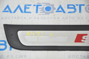 Door sill trim outer rear left Audi A4 B8 08-16 sedan chrome S line, scratches