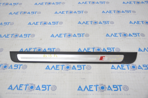 Door sill trim outer front left Audi A4 B8 08-16 sedan chrome S line, scratches