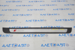 Door sill trim outer front right Audi A4 B8 08-16 sedan chrome, S line, scratches