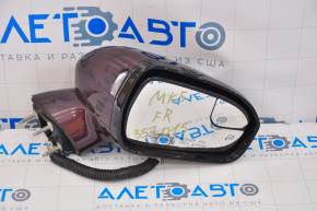 Right side mirror complete Ford Fusion mk5 13-7 pins, turn signal, heated, burgundy