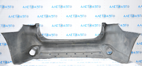 Rear bumper bare Mitsubishi Outlander 16-18 rest, silver, tears, dented, broken fasteners, scratches