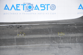 Rear bumper bare Mitsubishi Outlander 16-18 rest, silver, tears, dented, broken fasteners, scratches