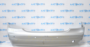 Rear bare bumper Mercedes W221 07-09 for parking sensors silver tear, broken mount, dents