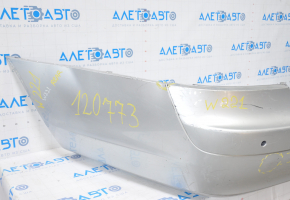 Rear bare bumper Mercedes W221 07-09 for parking sensors silver tear, broken mount, dents
