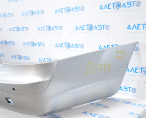 Rear bare bumper Mercedes W221 07-09 for parking sensors silver tear, broken mount, dents