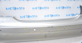 Rear bare bumper Mercedes W221 07-09 for parking sensors silver tear, broken mount, dents