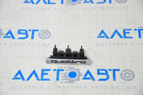 Emblem inscription "quattro" on the radiator grille Audi A4 B8 13-16 rest
