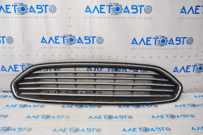 Grill radiator grill assembly with frame Ford Fusion mk5 13-16 broken, chrome defect