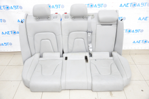 Rear row of seats 2nd row Audi A4 B8 13-16 leather gray, split back, worn