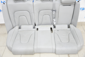 Rear row of seats 2nd row Audi A4 B8 13-16 leather gray, split back, worn